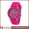 Pink Strap and Dial Fashion Ladies Silicone Watch